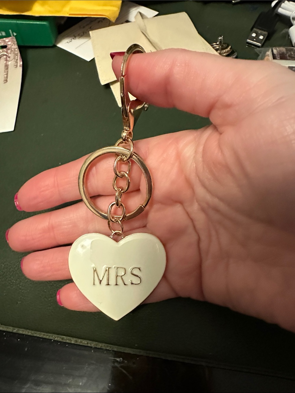 Mrs. Keychain / bag tag